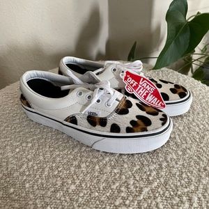 Vans Canvas Era (calf Hair) Leopard/ True Wh